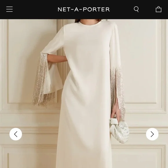 Oscar de la Renta | Dresses | Brand New Never Worn Oscar De La Renta Ivory Silk Gown With Embellished Tassels | Poshmark Oscar de la Renta | Dresses | Brand New Never Worn Oscar De La Renta Ivory Silk Gown With Embellished Tassels | Poshmark